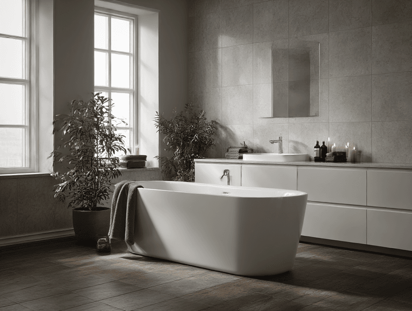 Skandinavisch Badezimmer